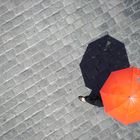 Orange umbrella