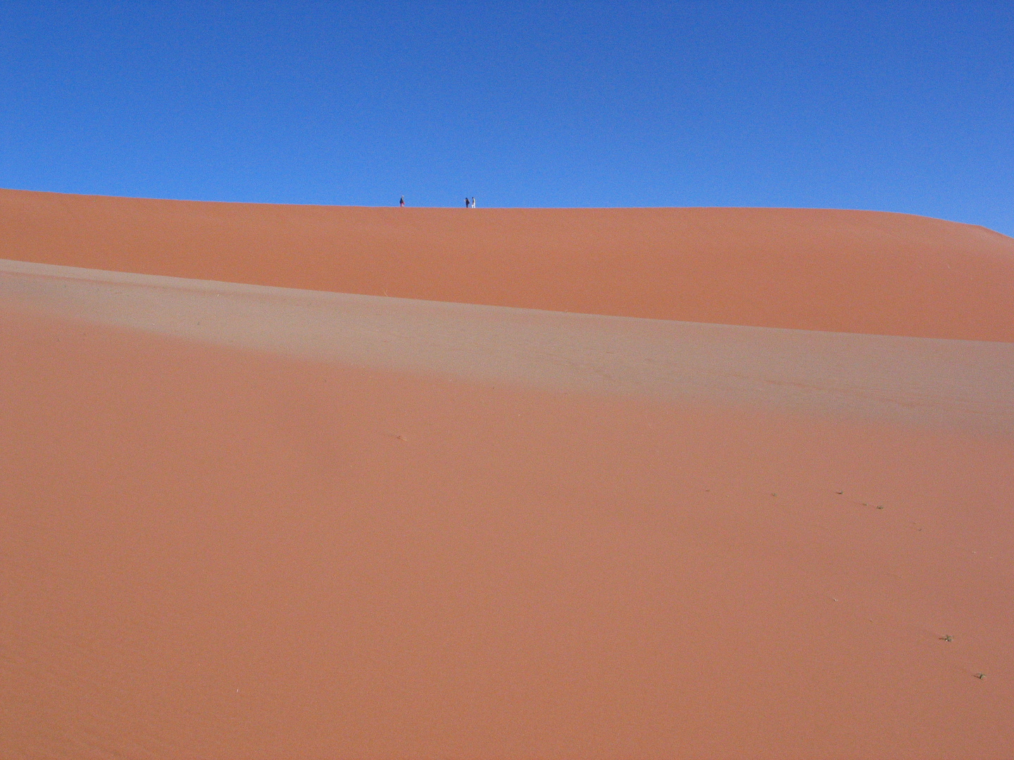 Orange und Blau - Komplementärkontraste in der Namib-Wüste