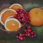 Orangen und Johannisbeeren     