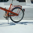 Orangene Fahrrad