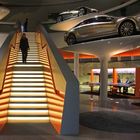 Orangene Treppe