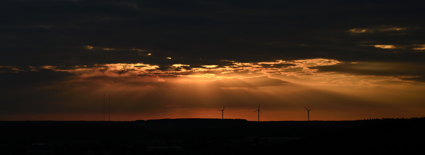 Orangener Sonnenschein