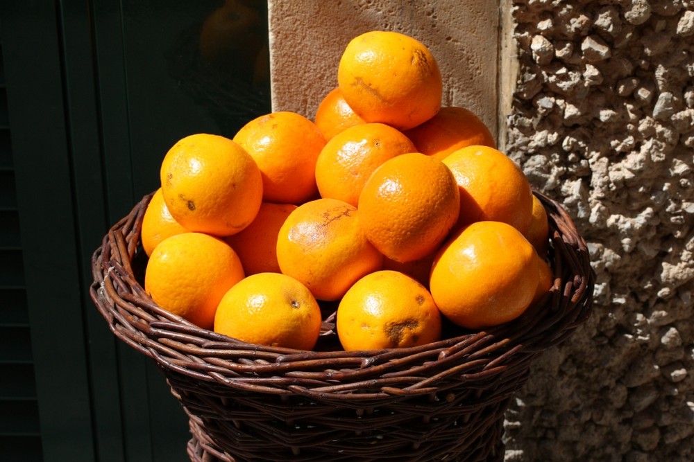 Orangenkorb