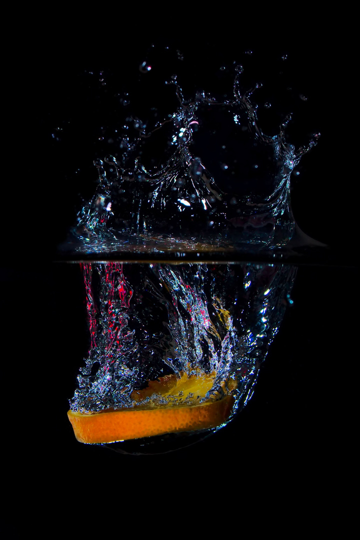 Orangensplash