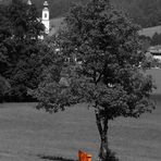 Oranger Sessel-Colorkey