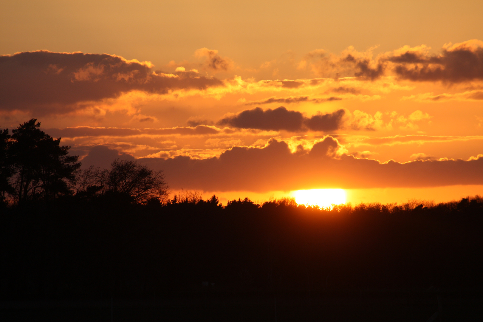 Oranger Sonnenuntergang