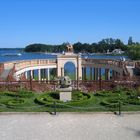 Orangerie - Blick vom Schloß über die Orangerie auf den 2. größten See Deutschlands