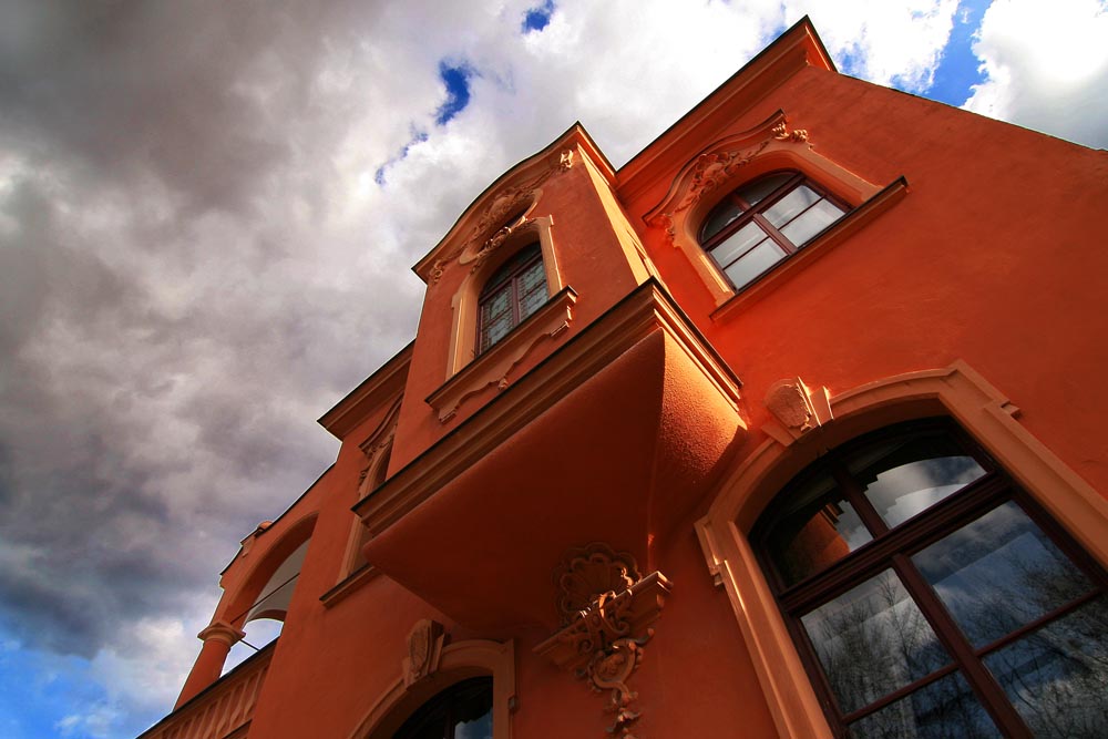 Oranges Haus Foto Bild Architektur Stadtlandschaft Motive