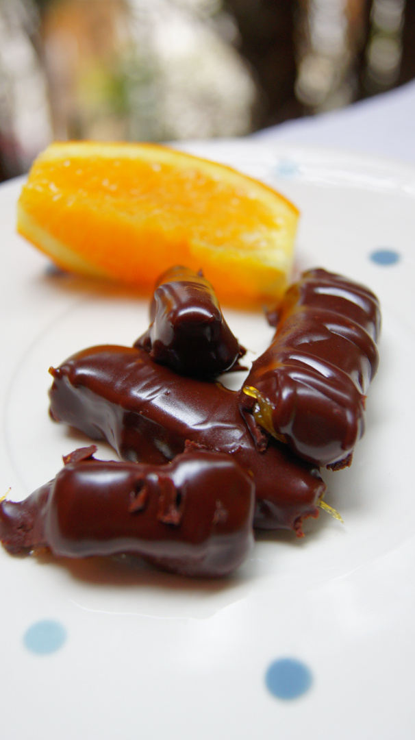 Orangettes au chocolat