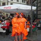 Oranje beim feiern in Leipzig