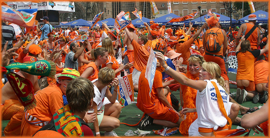 Oranje in Nürnberg