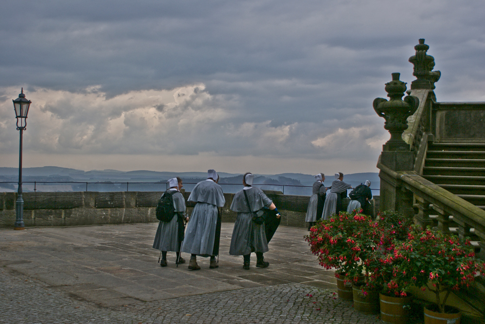 Ordensfrauen auf Festung Königstein