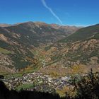 Ordino vu du belvédère du col du même nom