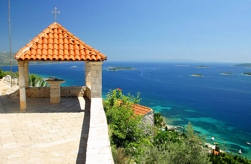 Orebic auf Peljesac-Aussichtsplattform mit 3.schönstem Blick auf der Welt ,man sagt es...