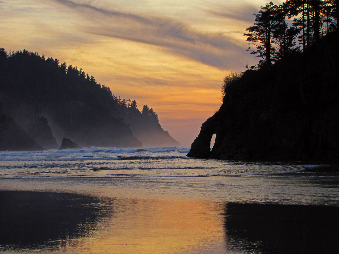 Oregon Coast im Abendlicht