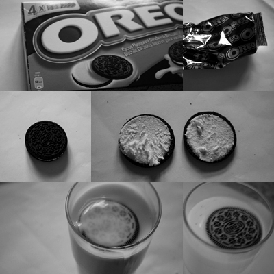 Oreo Kekse mit Milch!