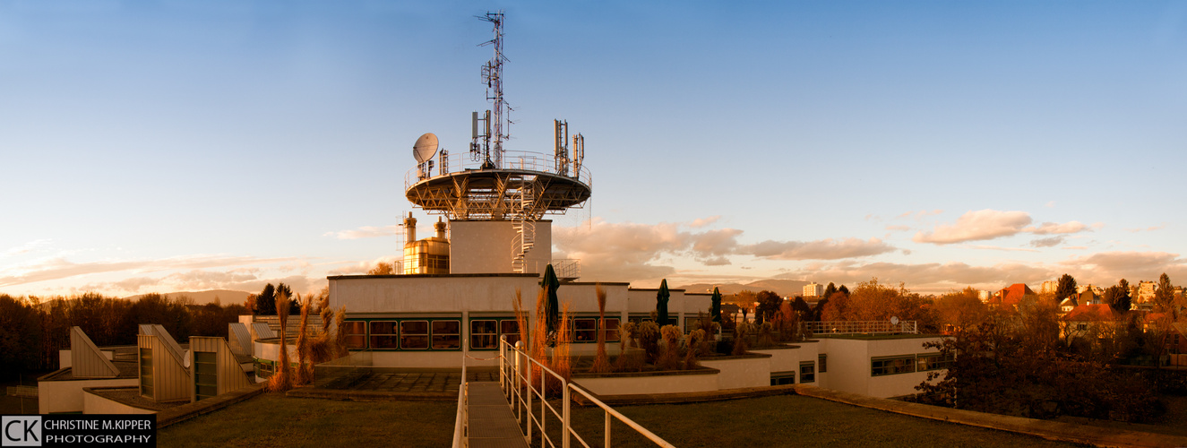 ORF Landesstudio Steiermark in der Abendsonne