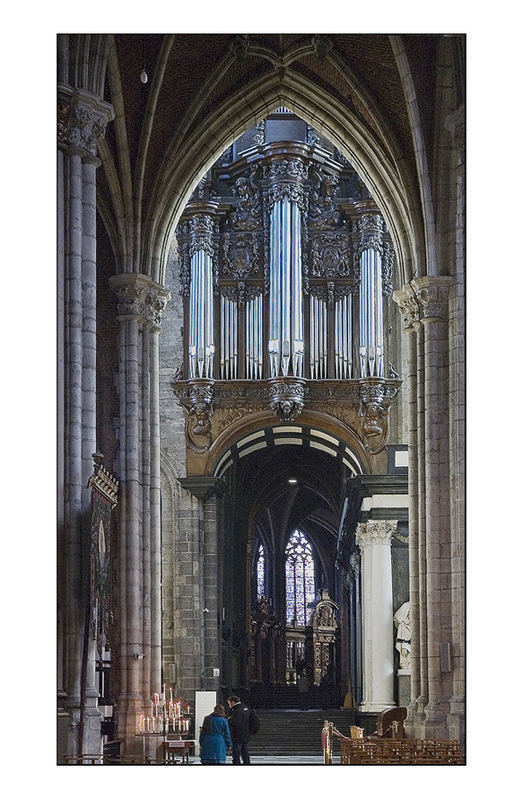 Organ Loft in St Bavo's Cathedral Ghent.