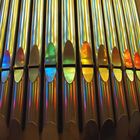 Organ Pipes in Colors of Gaudi