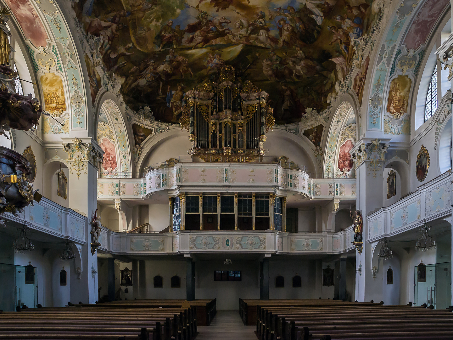 Orgel auf der Empore in Wolfegg