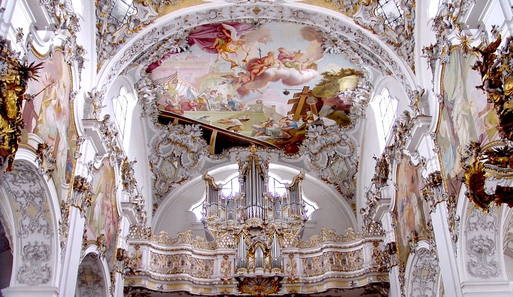 Orgel der Klosterkirche in Steingaden.