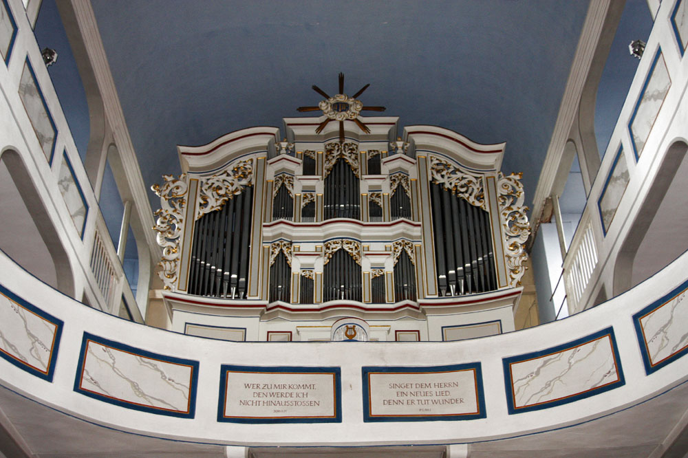 Orgel der Krche in Bürgel