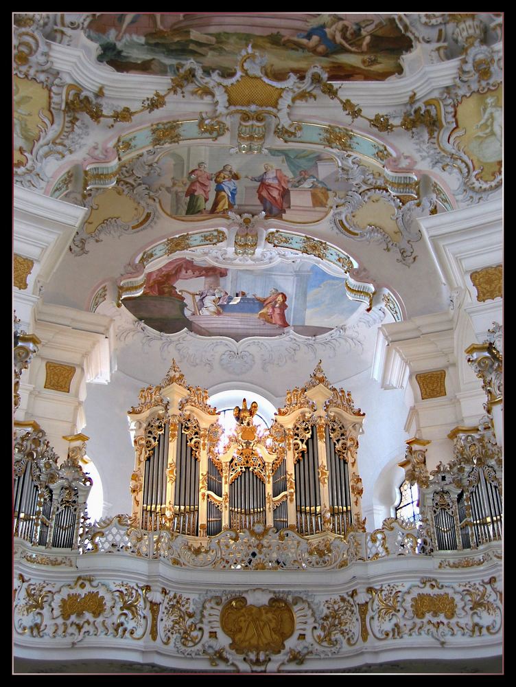 Orgel der Wieskirche bei Steingaden