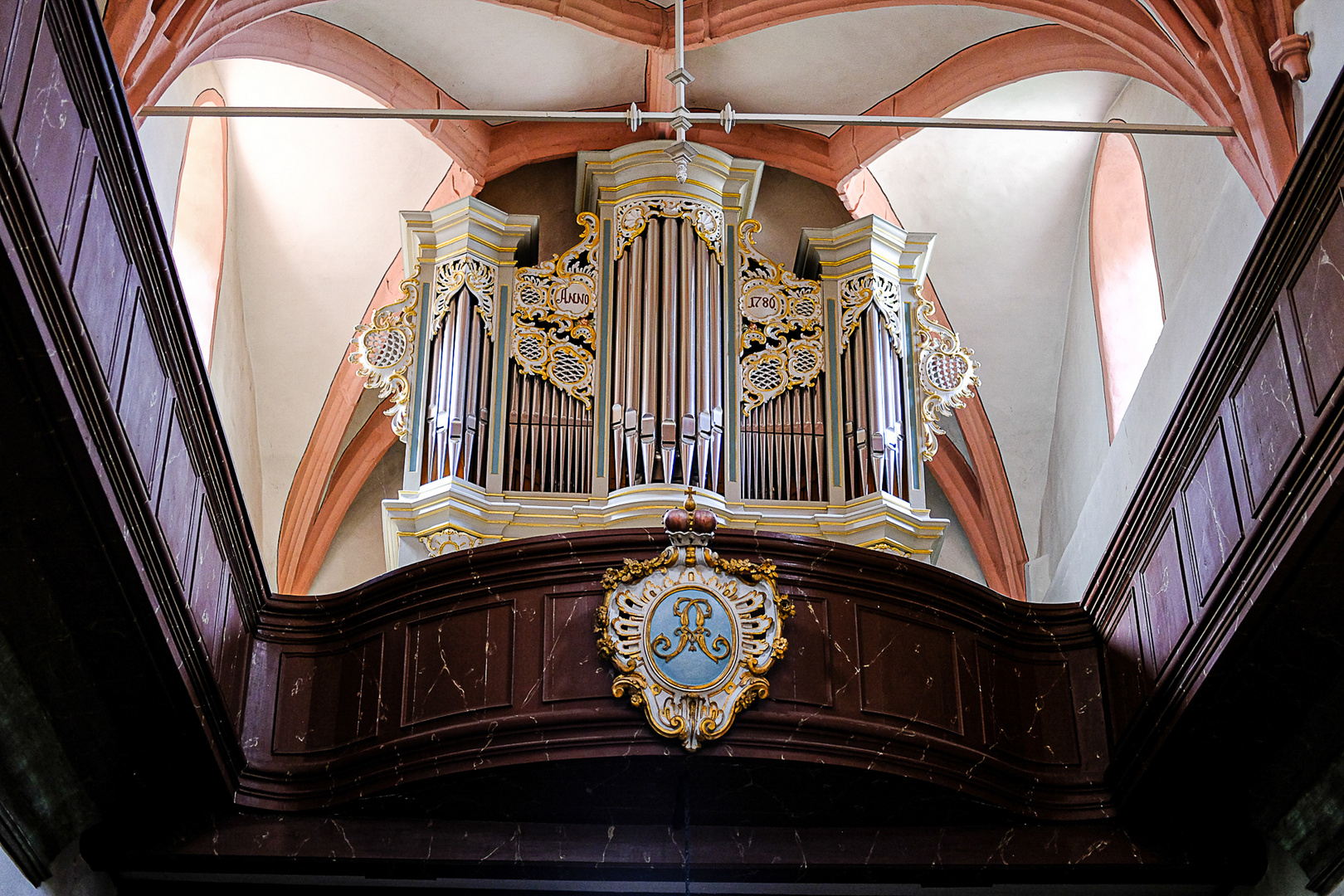 Orgel einer Markgrafenkirche in Oberfranken