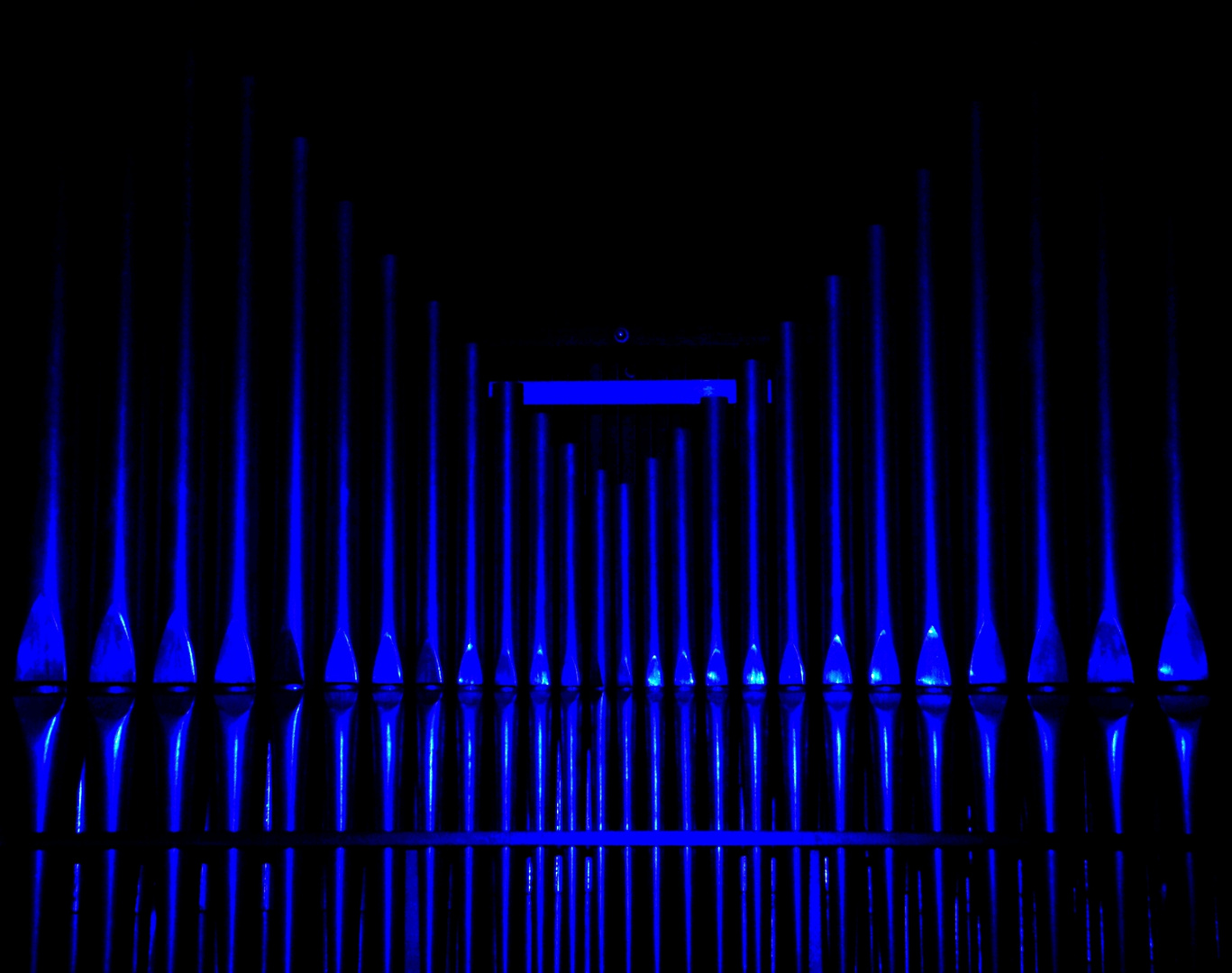 Orgel in blau