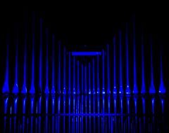 Orgel in blau