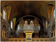 Orgel, in der Erlöserkirche in Bad Homburg von der Höhe.