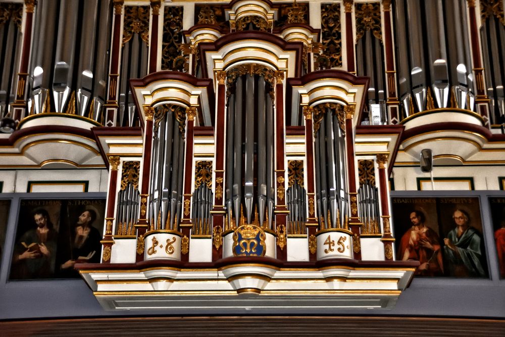 Orgel in der evangelischen St. Blasius-Kirche in Hann-Münden Foto