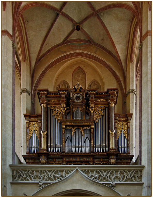 Orgel in der Stiftskirche St. Martin in Landshut.