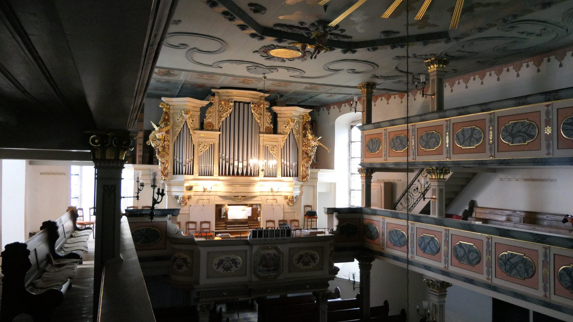 Orgel Kirche Elterlein im Erzgebirge