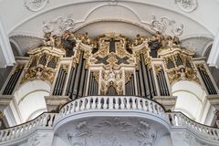 Orgel von der Klosterkirche und heutige Pfarrkirche von St. Urban