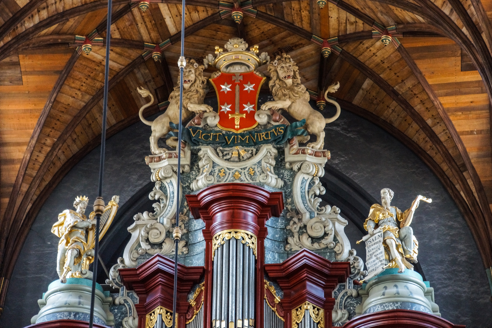 Orgelaufsatz in der Grote Kerk - Haarlem/Niederlande