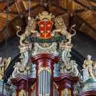 Orgelaufsatz in der Grote Kerk - Haarlem/Niederlande
