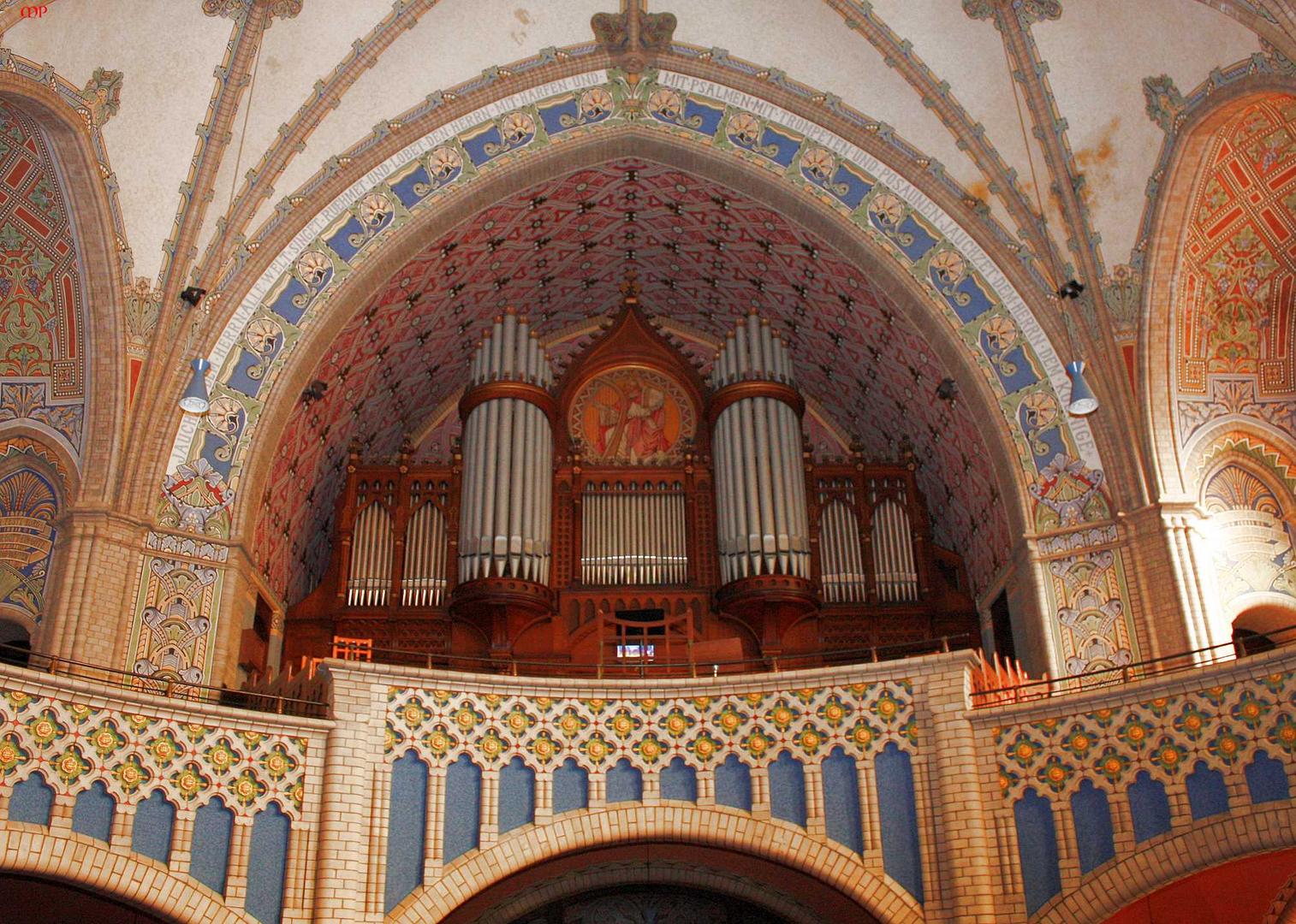 Orgelempore der drei Brüder-Kirche Altenburg