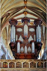 Orgelempore in der Exeter-Kathedrale