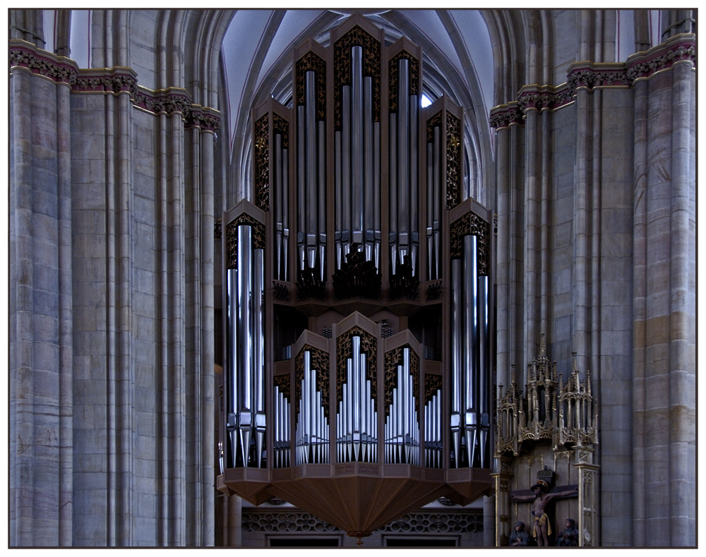 Orgelempore in der Lambertikirche in Münster.