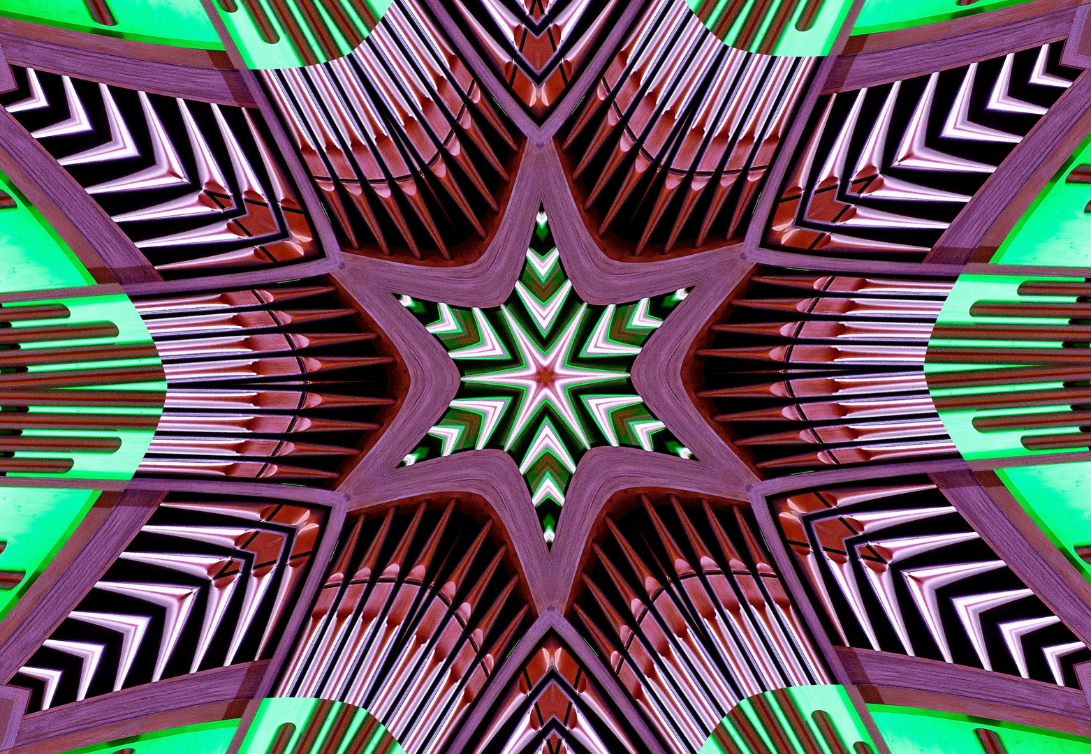 Orgelpfeifen im Kaleidoskop