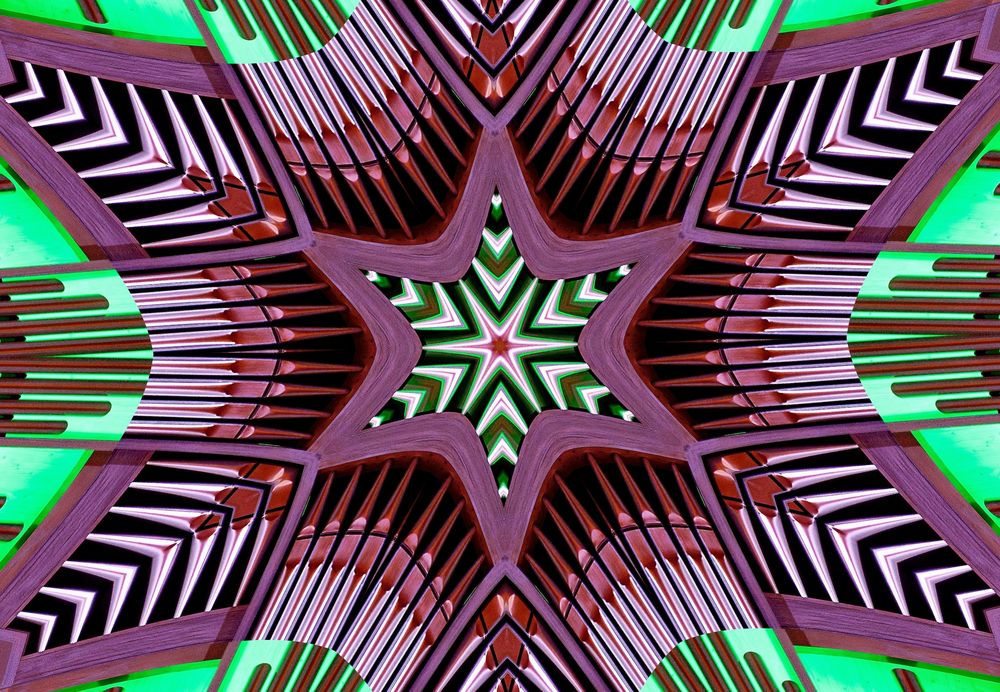 Orgelpfeifen im Kaleidoskop