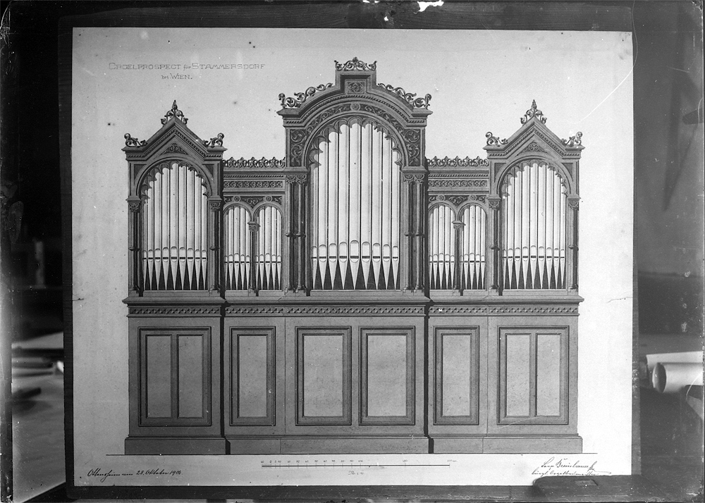 Orgelprospect für Stammersdorf bei Wien