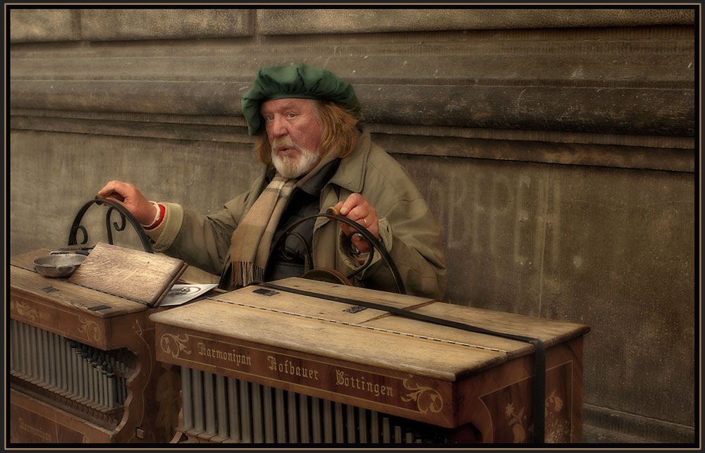 Orgelspieler in Dresden