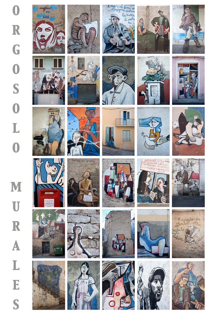 orgosolo murales collage