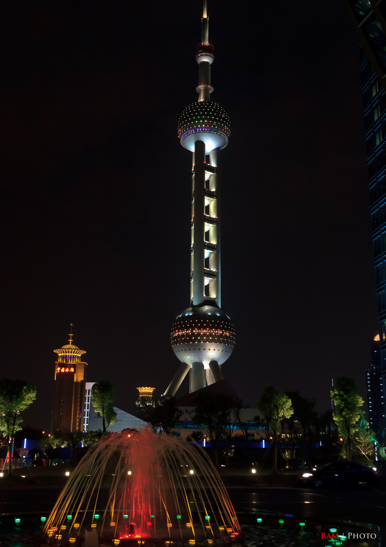 Oriental Pearl Tower by Night