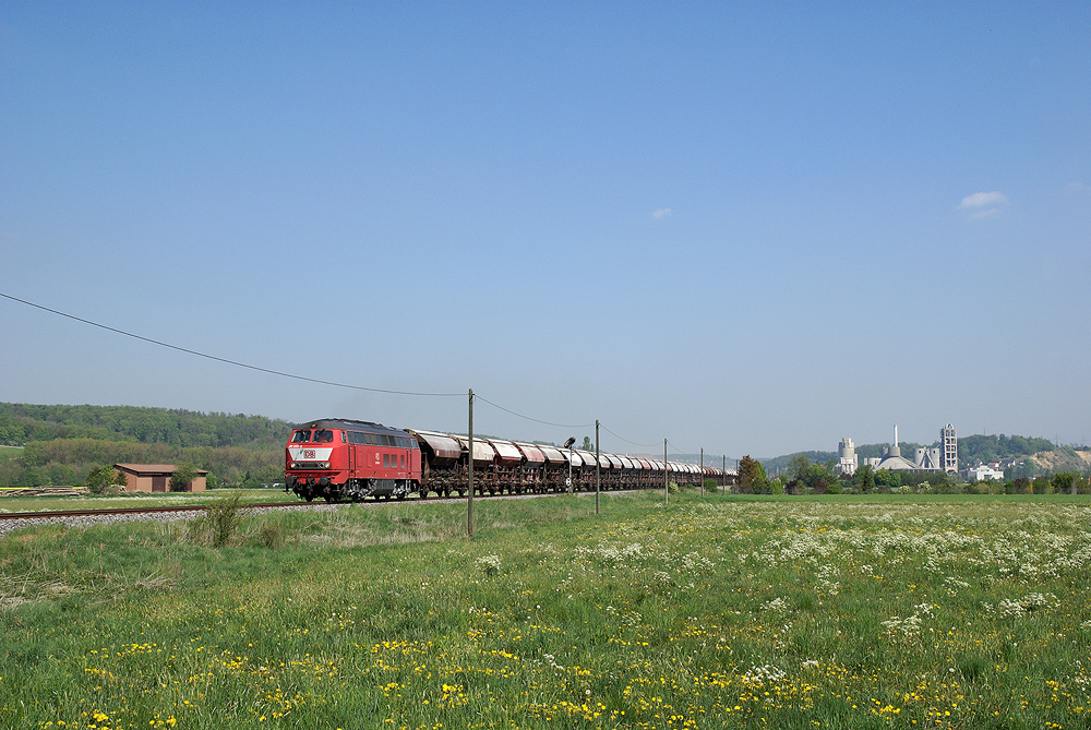 Orientrotes am Zementklinker