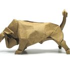 Origami Stier - Bull by Rudolf Deeg