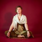 Original Indische Meditation - Gebet im Schneidersitz