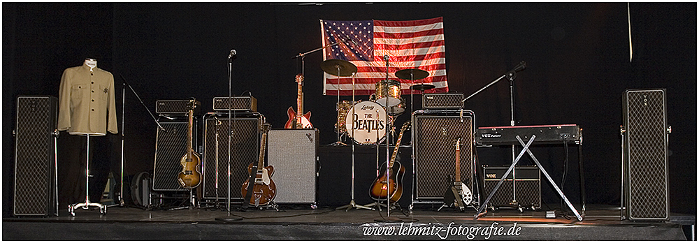 Original Shea-Stadion Beatlesbühne New York 1965